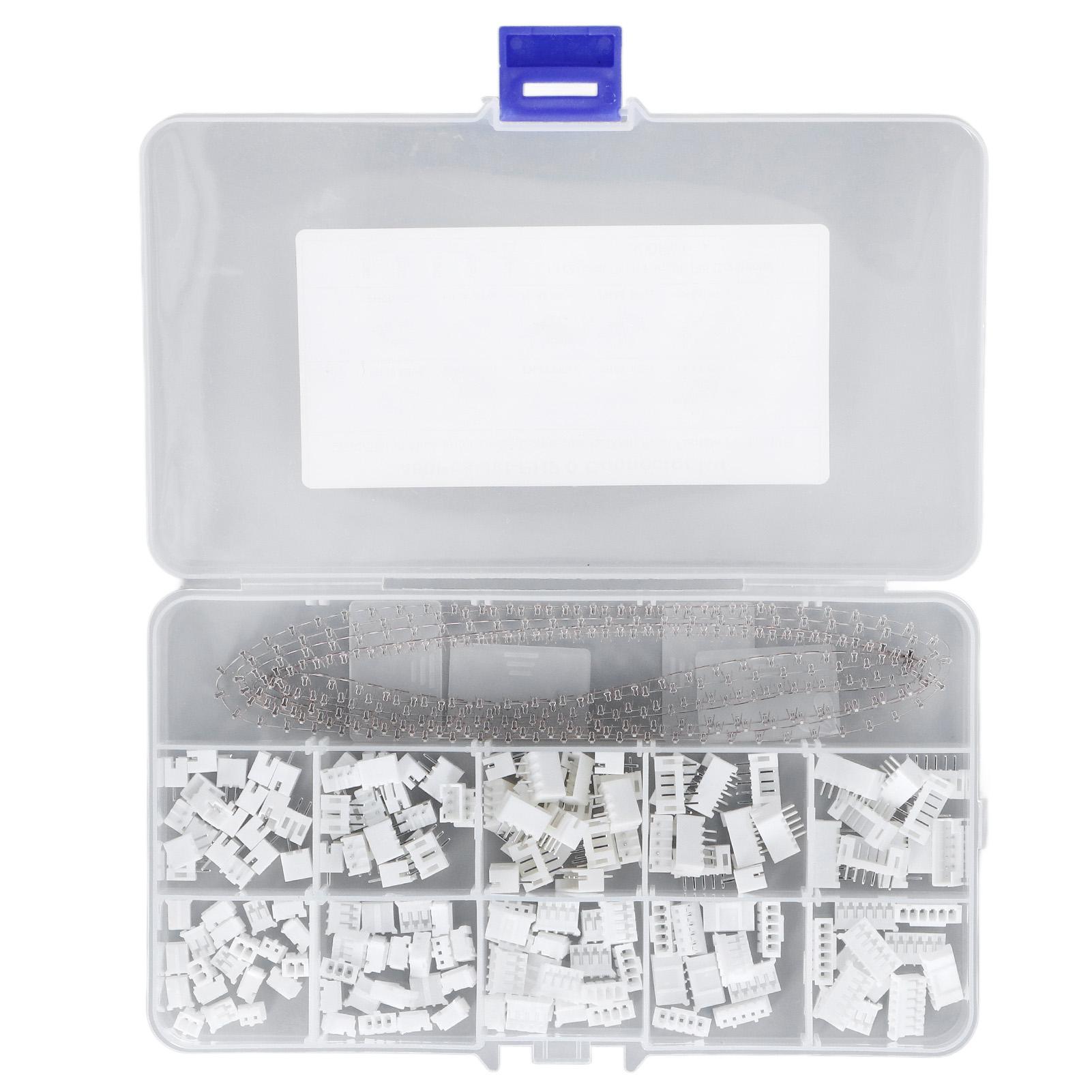 

460PCS Terminal Wiring Connector Kit 2 3 4 Pin 2mm Male Female Pin Head Connector for Electronic