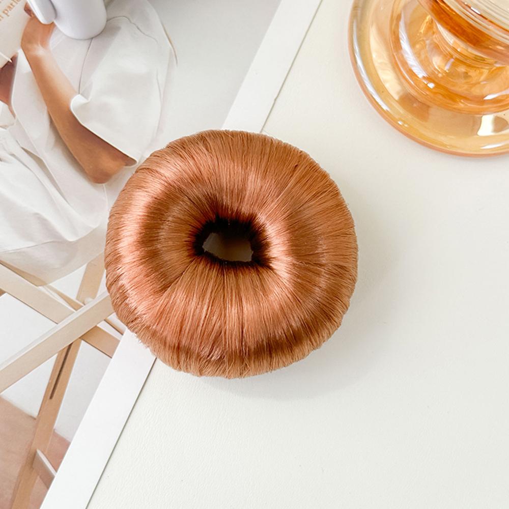 Rubber Band Made Of Hair Rope Simulation Wig Head Rope Wig Hair Ring Straight Hair Tie Ponytail Elastic Hair Accessories