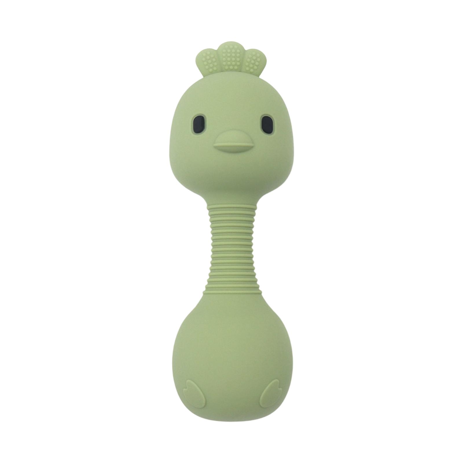 

Infant Soothing Silicone Sand Hammer Baby Quiet Hand Rattle Toy For Grip Exercise And Teething One Size