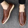 Pánské stylové mokasíny Nová značka Kožené boty pro muže Vysoce kvalitní mokasíny Pánské boty na řízení Pánská obuv Pánské společenské boty