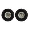 2Pcs 10in Solid Tire Set Inflation Free PU Foam Deep Groove Ball Bearing Solid Tyre Replacement for Garden Vehicles