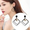 10 Stück Set Geometrische Kreis Acryl Lange Hängende Ohrringe für Frauen Charme Mode Party Perlenstecker Zirkon Set Geschenk