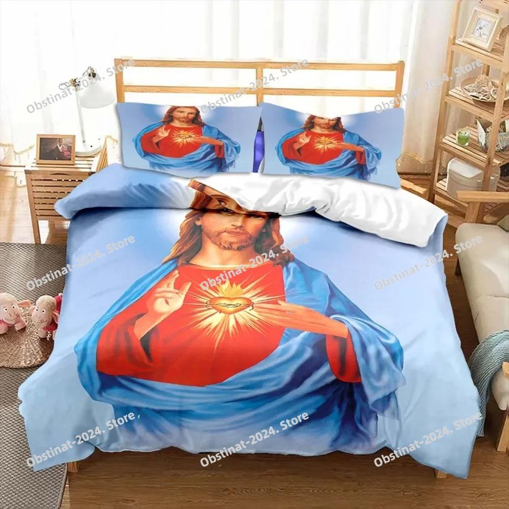 Jesus Virgin Mary Bedding Set Bedroom Twin Bedding Set Comforter Kids Adults Bed Duvet Cover Double King Comforter Home Decor