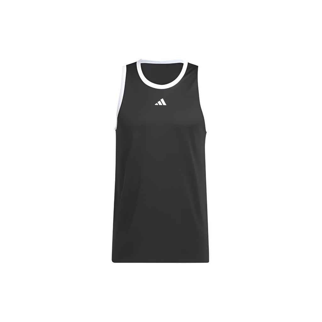 Adidas Legends Basketball 3-Stripes Tank Top Men Tops Black IC2457