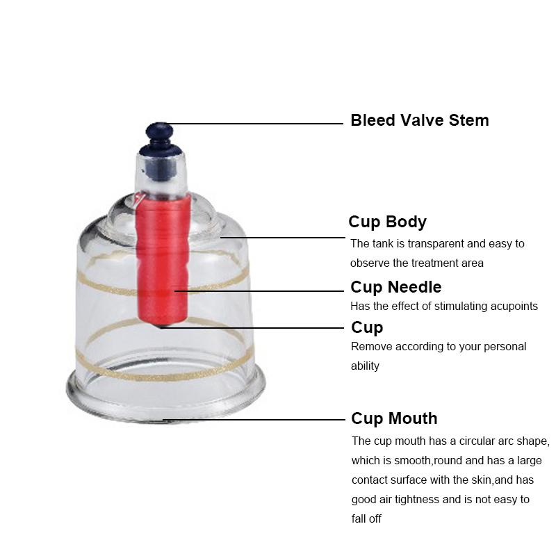 17/19 Cans Vacuum Cupping Therapy Set Chinese Medical Cups Jars Therapy Suction Cup Vacuum Apparatus Therapy Relax Massagers