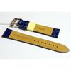 Used Free shipping and spring bars. Lug width 19mm. Calfskin embossed. Hirsch Bristol. Blue.