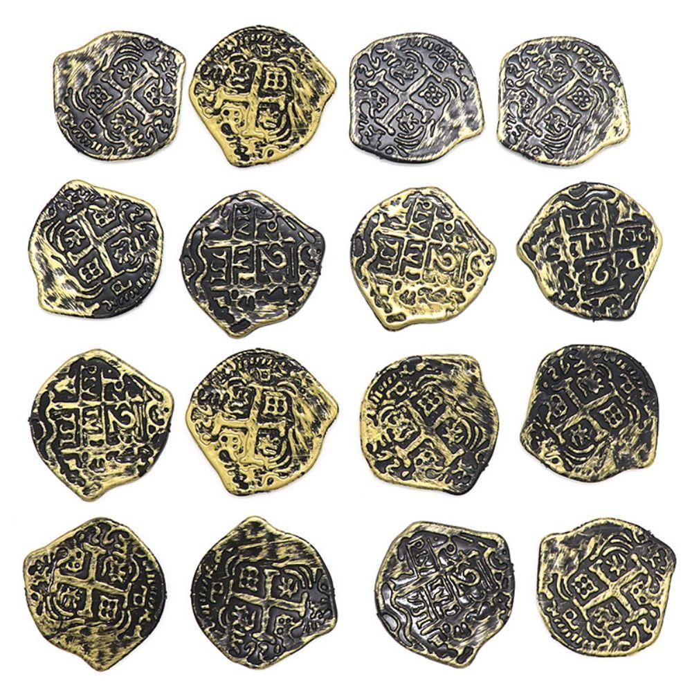 Simulated Caribbean Pirates Coin Electroplated Pirate Coins Game Coin Coins Prop  Friends