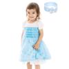 Princess Dress with Kids One Snow Rapunzel and Halloween D756 [monoii] Headband, Piece, Girls, Queen, Ariel, Costume,