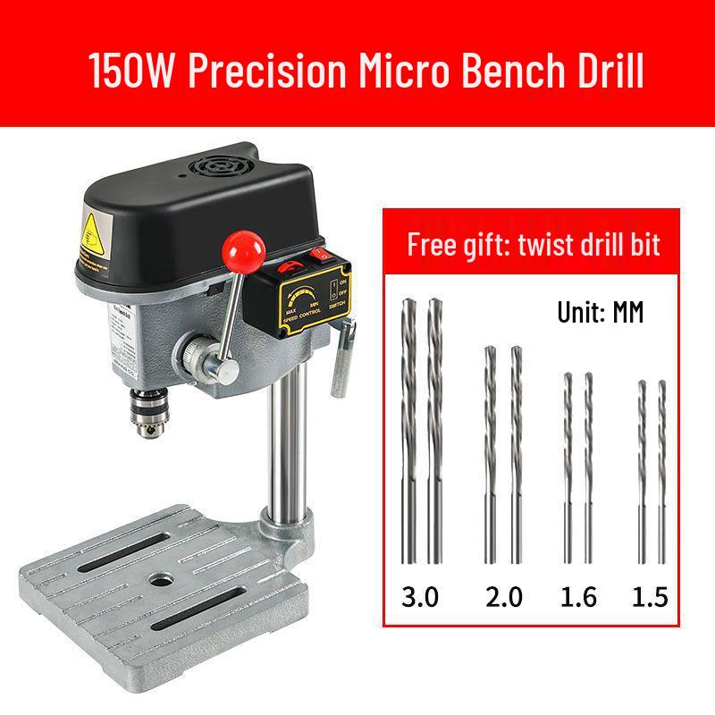 Compact 220V Multi-Functional Bench Drill & Lathe Machine