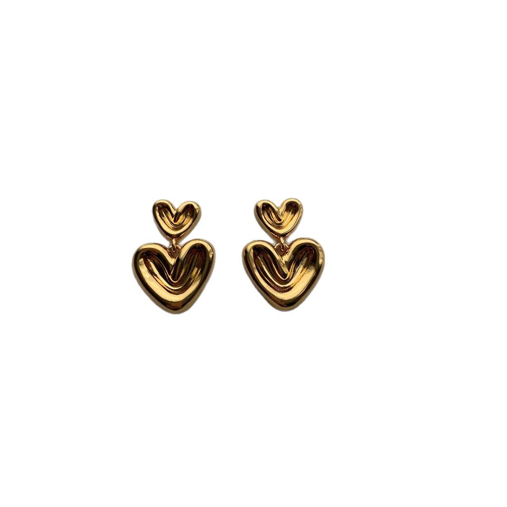 Geometric Matte Metal Spiral Earrings Earrings Light Luxury Retro Exquisite Gorgeous Premium Cold Sweet Cool Unique Earrings