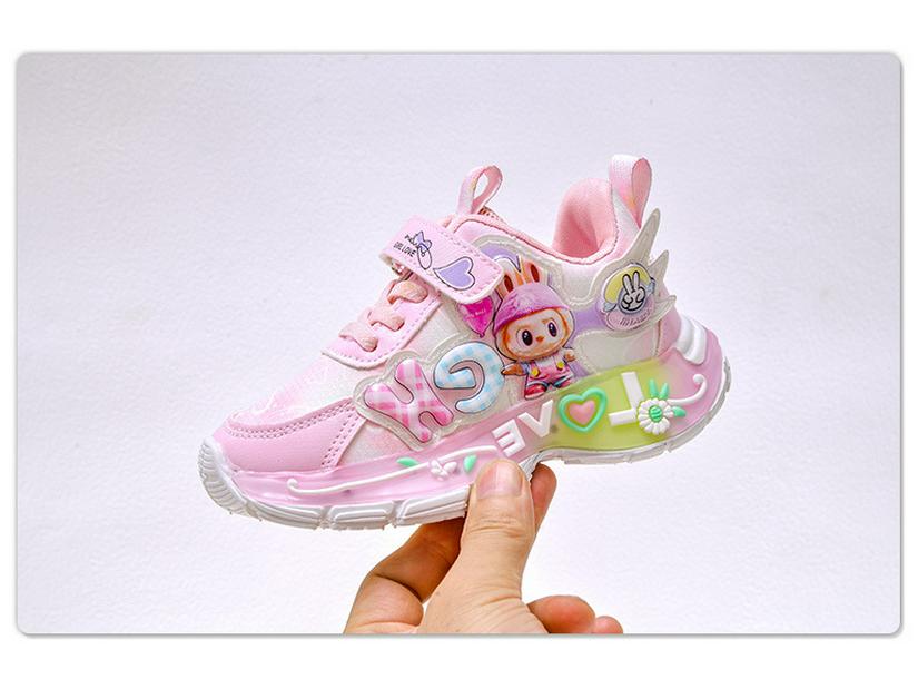 2025 Spring/Autumn LED Light-Up Girls' Princess Sports Shoes