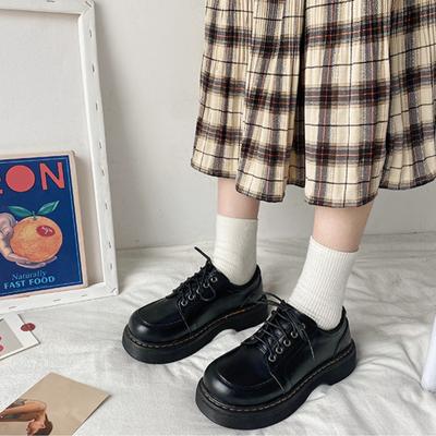 Fashion British Mary Jane Little Leather Shoes 2024 Spring and Autumn New Thick Sole Versatile Women's Single Shoe Zapatillas De Deporte