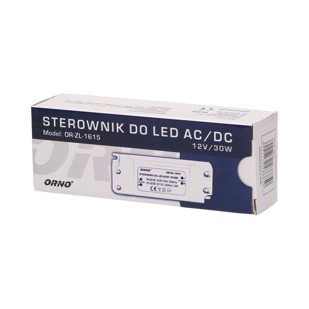 Zasilacz Led 30W 12V Dc Ip20 - Or-Zl-1615