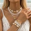Böhmisches Seestern Perlen Muschel Armband Sommer Strand Wind Urlaub Mehrschichtiger Schmuck