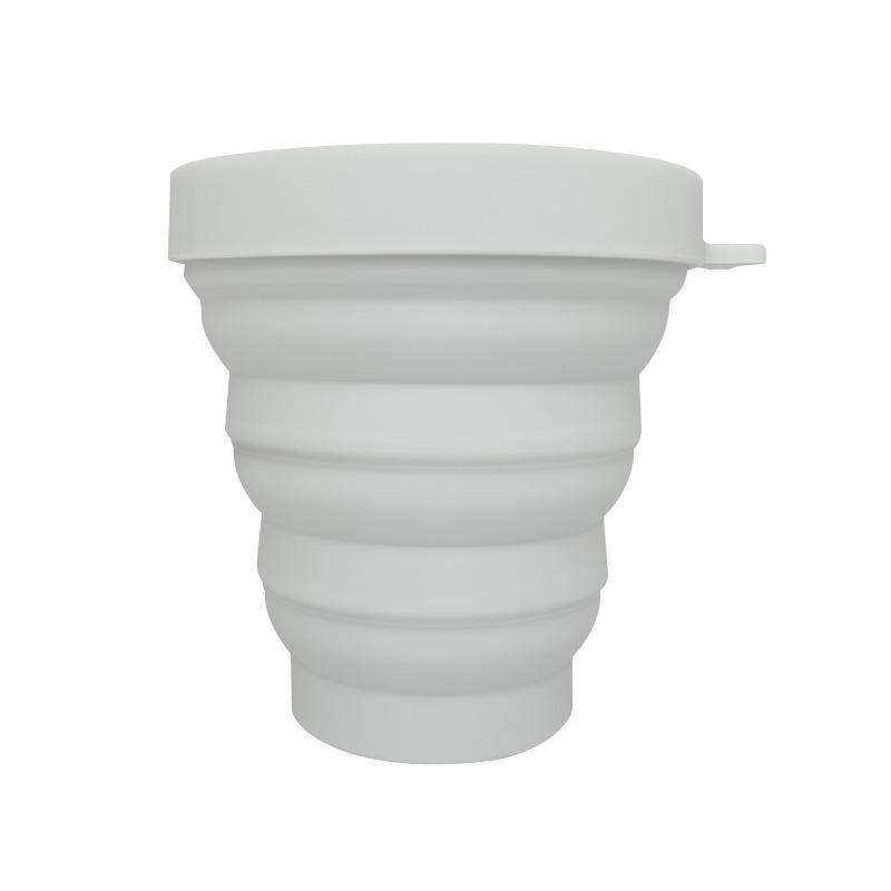 

Eco-friendly Portable Folding Silicone Cup with Lanyard for Hiking and Camping 200ML - Gold-Plated with Silicone Lid