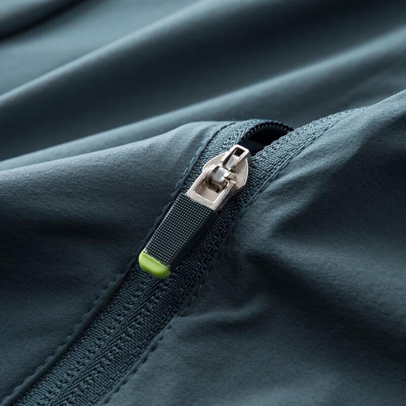 Men's Plus Size Ice Silk Detachable Hood Summer Jacket