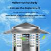 Umbrella shaped cap, stainless steel cover, roof, cylindrical PVC pipe, flue, rainproof cover, ventilation cap