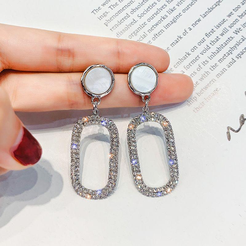 

All-Match 925 Sterling Silver Anti-Allergy Pendant Women s Earrings Local tyrants Silver