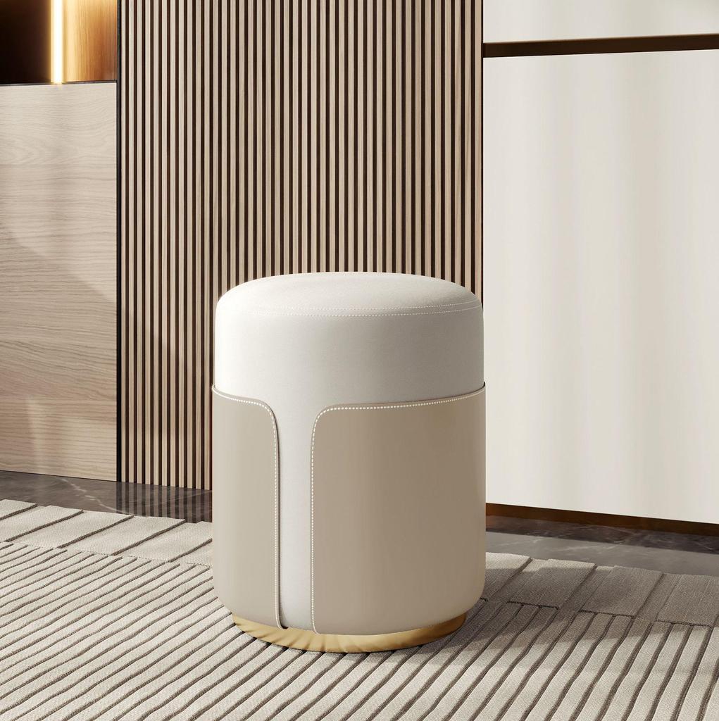 Luxury Makeup Stool: Modern Minimalist Vanity Chair for Girls' Bedrooms and Nail Art Spaces