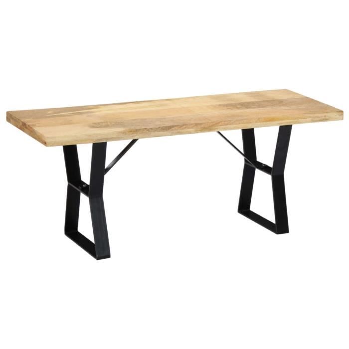 VidaXL Banc 110 cm Bois de manguier massif