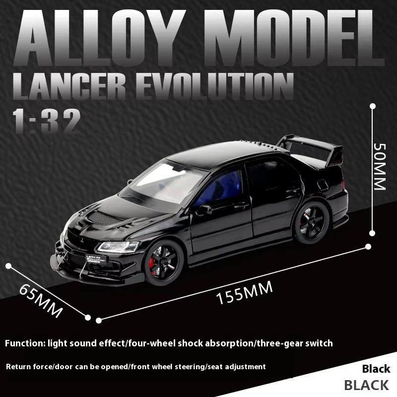 New Simulation 1:32 Sound and Light Pull Back Car Model Shock Absorption Steering Three-speed Switch Children's Toy Gift Boy Gift Trendy Ornaments