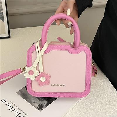 Kleine quadratische Tasche Neue Handtasche Vielseitige Umhängetasche Schultertasche Damentasche