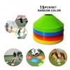 15pcs soccer Training Sign Dish Pressure Resistant Cones Marker Discs Bucket Outdoor Basketball Football Training Sports Toy