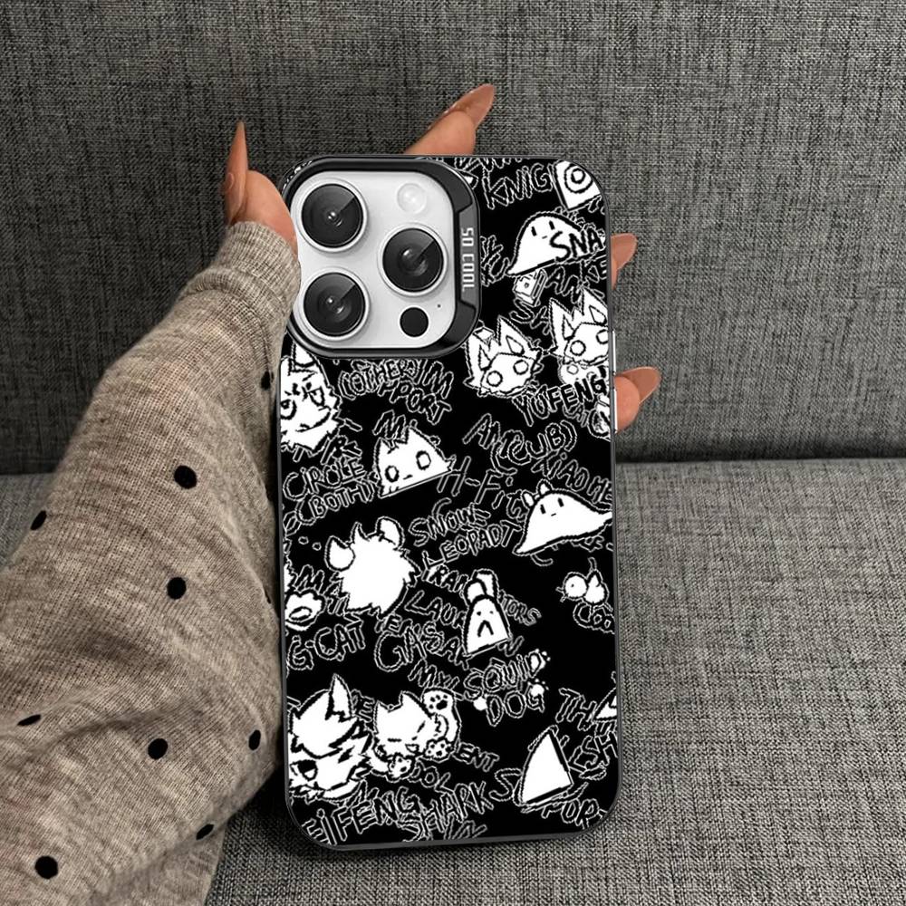 Boykisser Phone Case For IPhone 17 16 15 14 11 12 13 Pro Max Plus Pro Colored Silver Cover