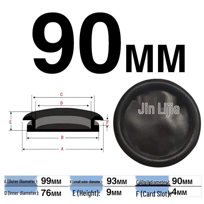 Waterproof Rubber Seal for Cable Outlets – Single-Sided Protection Ring, Hole Plug, and Cover for Electrical Cabinets