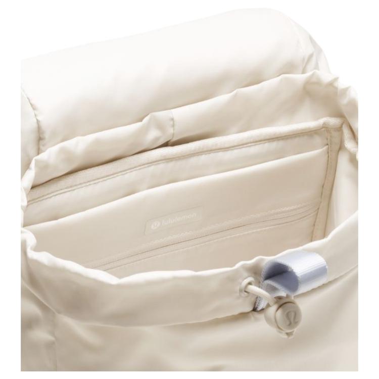 Lululemon Wunderlust 14L Zaino Mini Versatile Leggero in Nylon Zaino Unisex Bianco Avorio-Blu Amido LU9COIS-071819