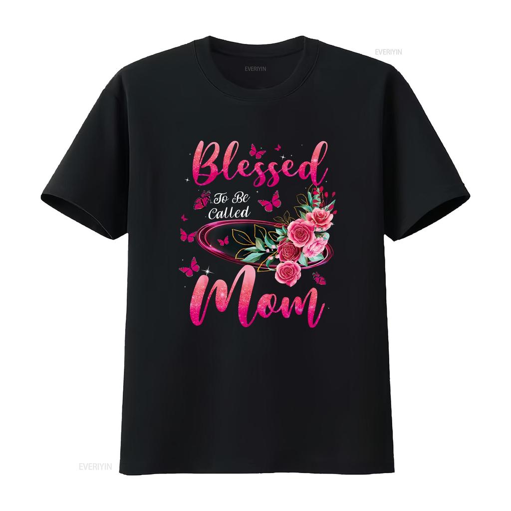 Blessed To Be Called Mom Cute Mothers Day T Shirt vintage Washed Breathable Unisex homme streetwear graphic Stylish Casual