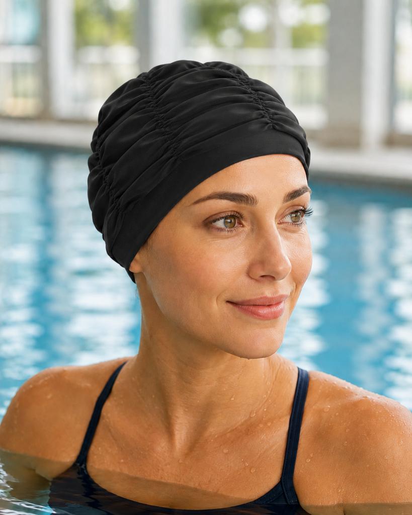 Aqua-Sport Czepek Poliester Lady Comfort Black As0801