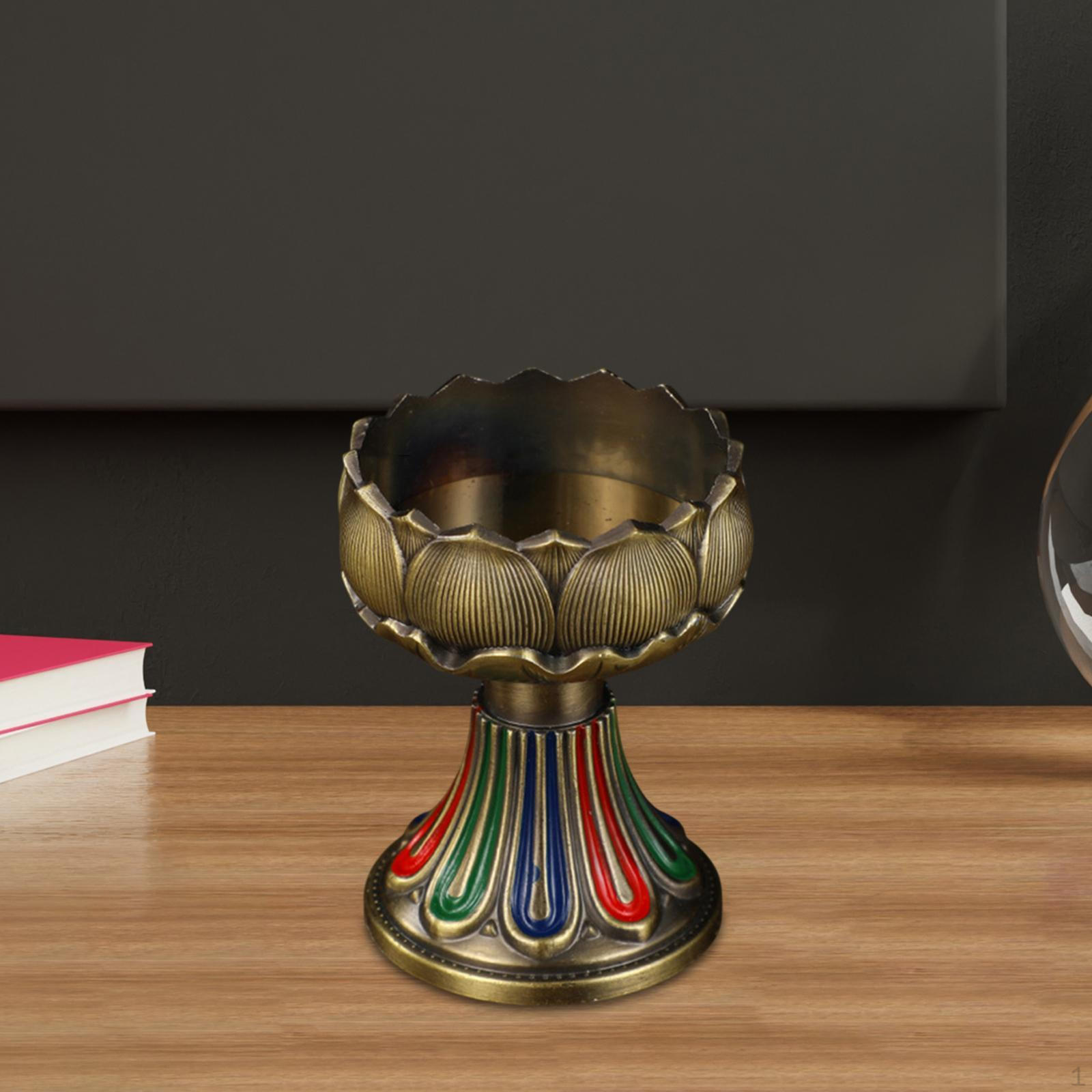 

Подсвечник для топленого масла, тибетский канделябр, домашний декор бронзовый