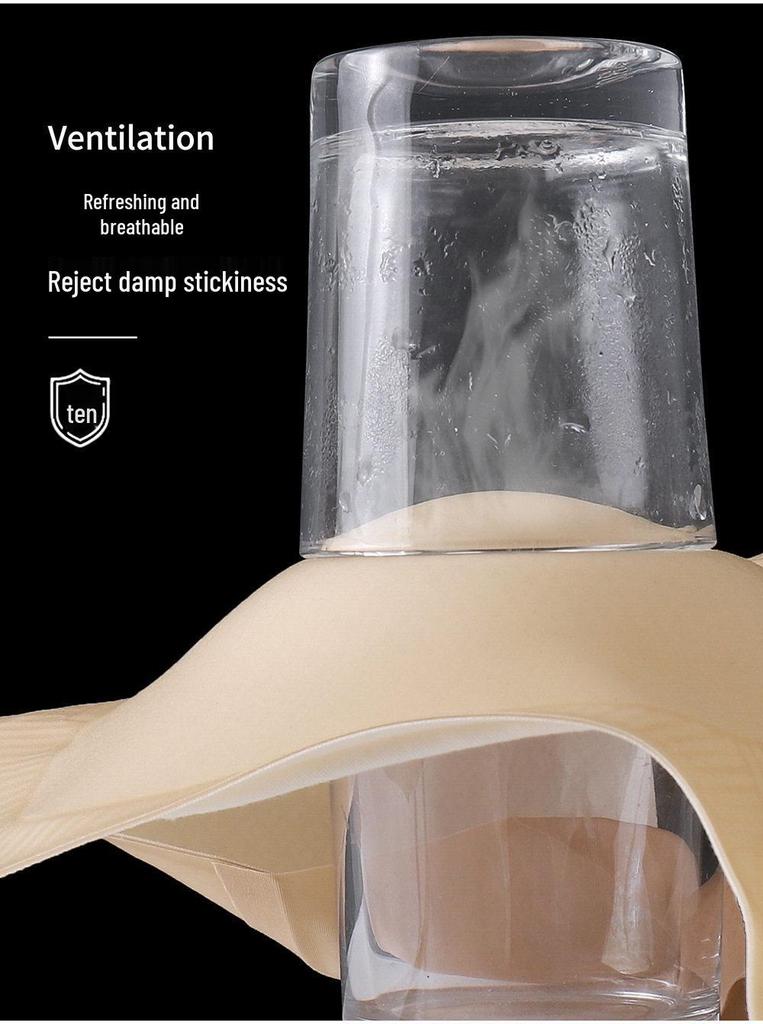 Cloud-Like Seamless Concealer Bra for Women — Slimming, Glittery, Fixed Cup Design, Beautiful Back, Thin and Supportive for Large Busts