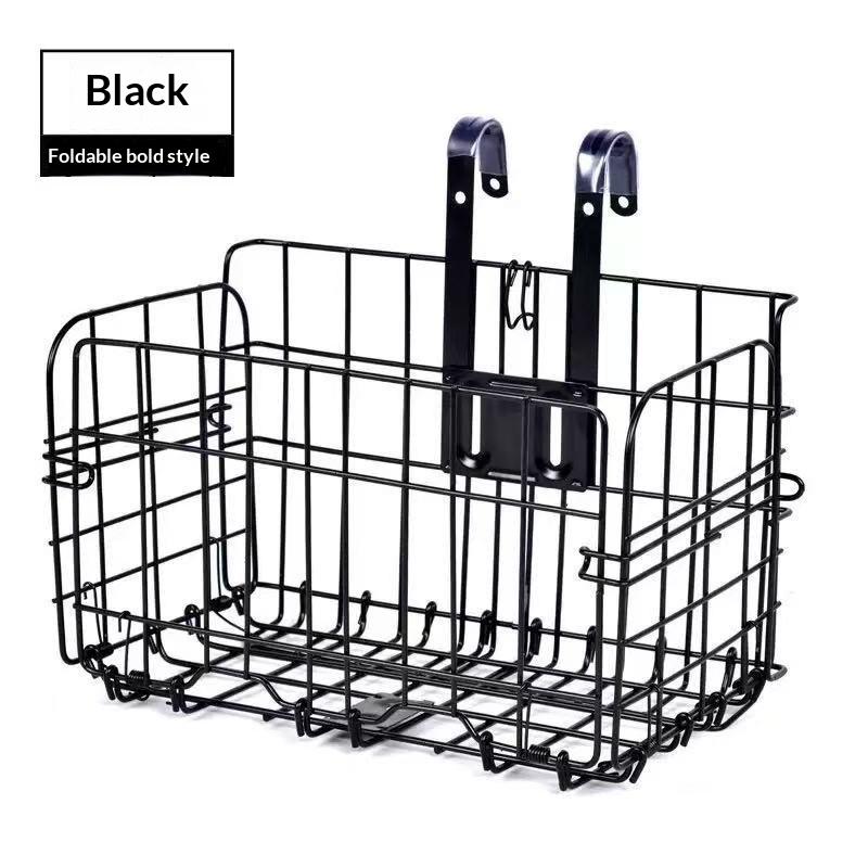 Metal Electric Scooter Rear Storage Basket Sturdy Iron Build Large Capacity Easy Mount For Commuting Grocery Shopping Daily Use