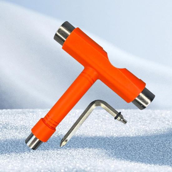 Skateboard-Schraubenschlüssel, multifunktionaler T-Typ L-Typ-Sechskantschraubendreher, robust, tragbar, für Kinder, Skate-Werkzeuge, Skateboard-Longboard-Zubehör