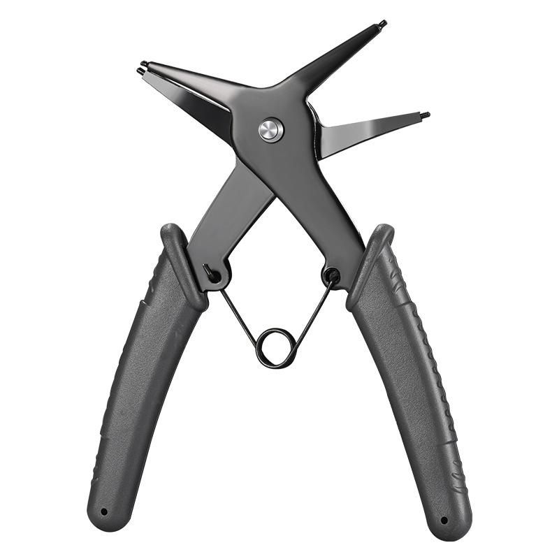 Snap Ring Plier Type Circlip Pliers Multifunctional Crimp Tool Internal External Ring Remover Retaining Circlip Pliers Hand Tool