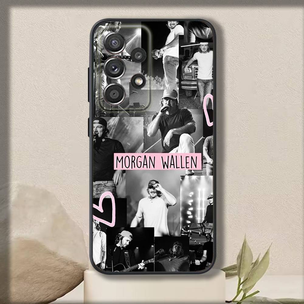Singer M-Morgan Wallens Phone Case For Samsung S 25,24,23,22,30,21,10,9,Ultra,Plus,Lite,FE,4,5 G Soft Black Case
