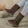 New Winter Snow Boots for Women - Fur Lined with Thick Fleece and Warm Cotton