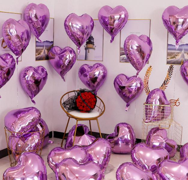 DIY Hochzeitsfeier Dekoration Liebesballons Tag Romantischer Heiratsantrag für Zuhause Happy Birthday Ornament Feiertagsballons