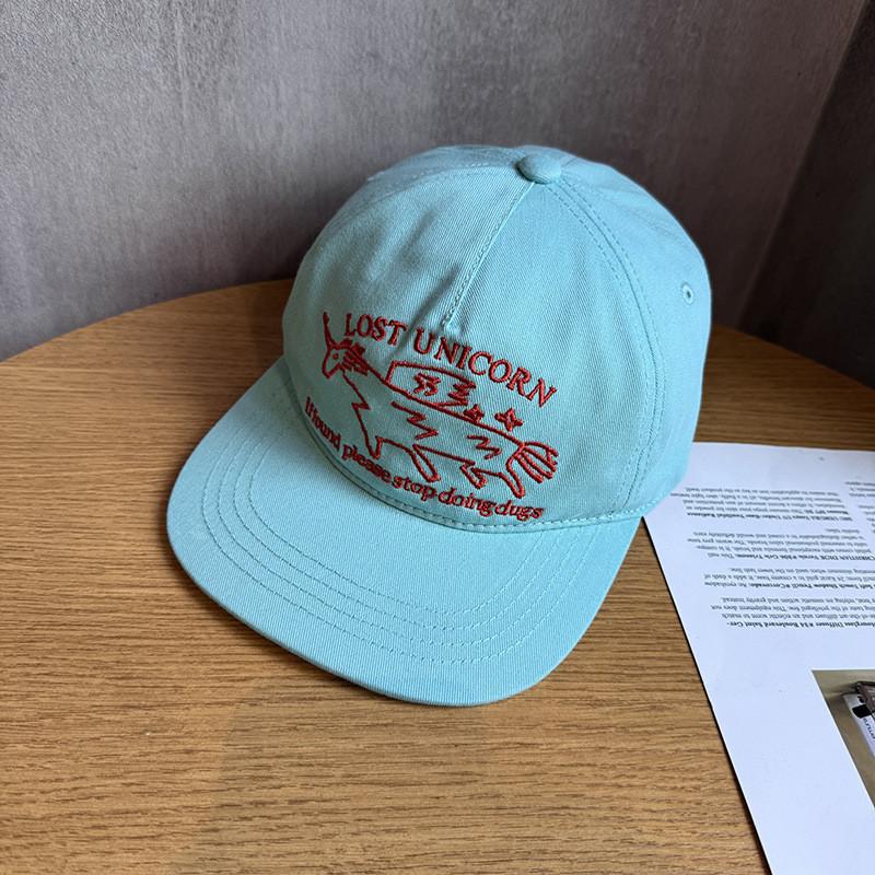 Baseball Cap With Embroidery For Adults And Kids Summer Sun Protection Breathable Cotton Material