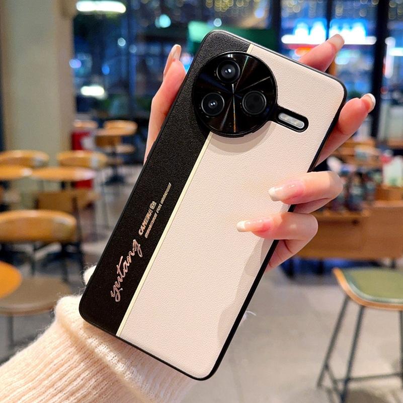 Night Lightning Fluorescent Line Two-pigment Leather Case For POCO F7 Pro Poco F7 Ultra Lens Protect Cover