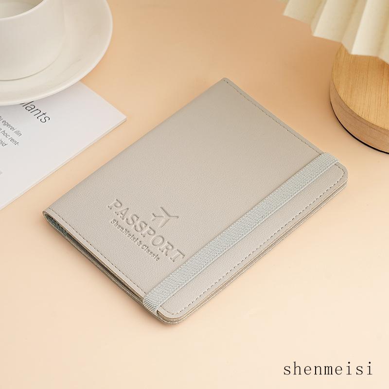 Fashion PU Strap Passport Wallets Women Men Passport Holder Case Ticket Holder ID Card Holder Passport Covers Travel Accessories