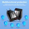 30W Quick Charge 3.0 LED Display 3 Ports USB Phone Charger Fast Charging For iPhone 12 Pro Samsung S20 Chargers EU Wall Adapter