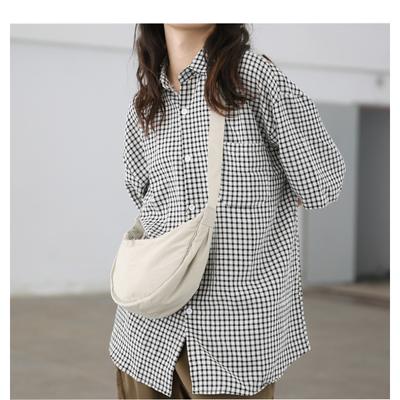 Women's Crossbody Bag Nylon Dumpling Bag Student Shoulder Bag Design Feeling Fabric Bag