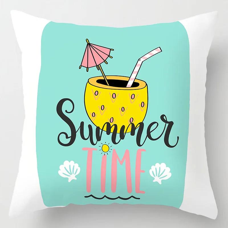 Sofa Bed  Pillowcase Bedroom Home Decor Summer Fruit  Hawaiian Holiday