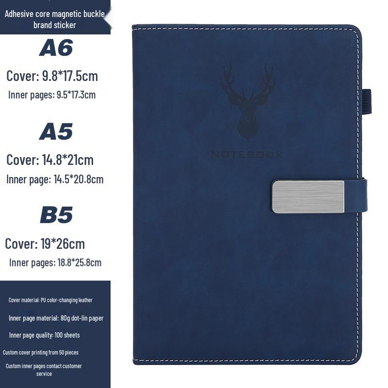 Customizable A5 Notebook & B5 Planner for Students and Business Meetings