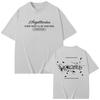 Koreanisches bedrucktes T-Shirt Mode Kpop Popmusik Kurzarm-T-Shirts Herren Damen Lässige lockere Baumwoll-T-Shirts