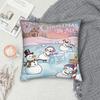 Pillow Case Snowman Frostys Soft  Pillow Cover For Sofa Bedroom Home Decor Vintage Pillowcases
