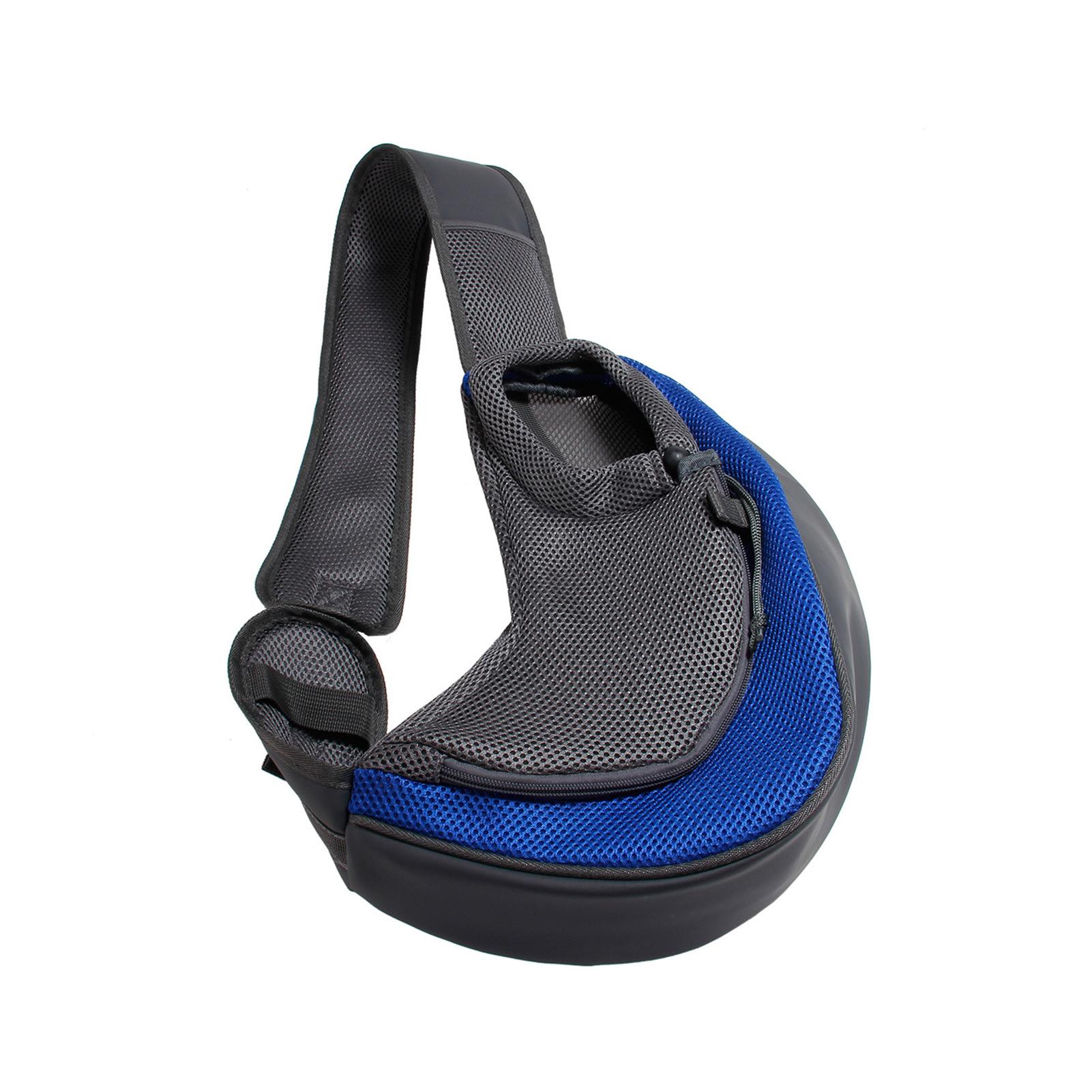 

Переноска для собак, переноска для домашних животных, уличная сумка на плечо, через плечо, переноска для собак, дышащая переноска L синий